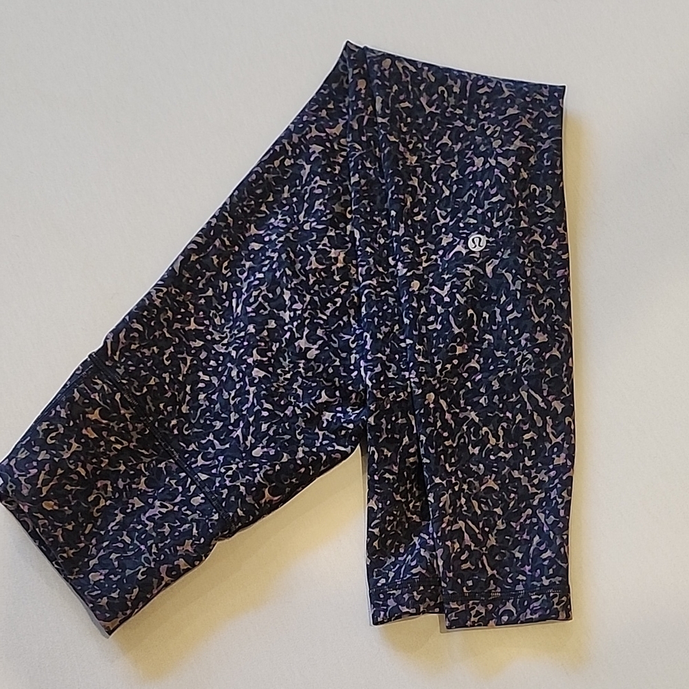 lululemon athletica Kids Leggings - Navy and Peach Pattern